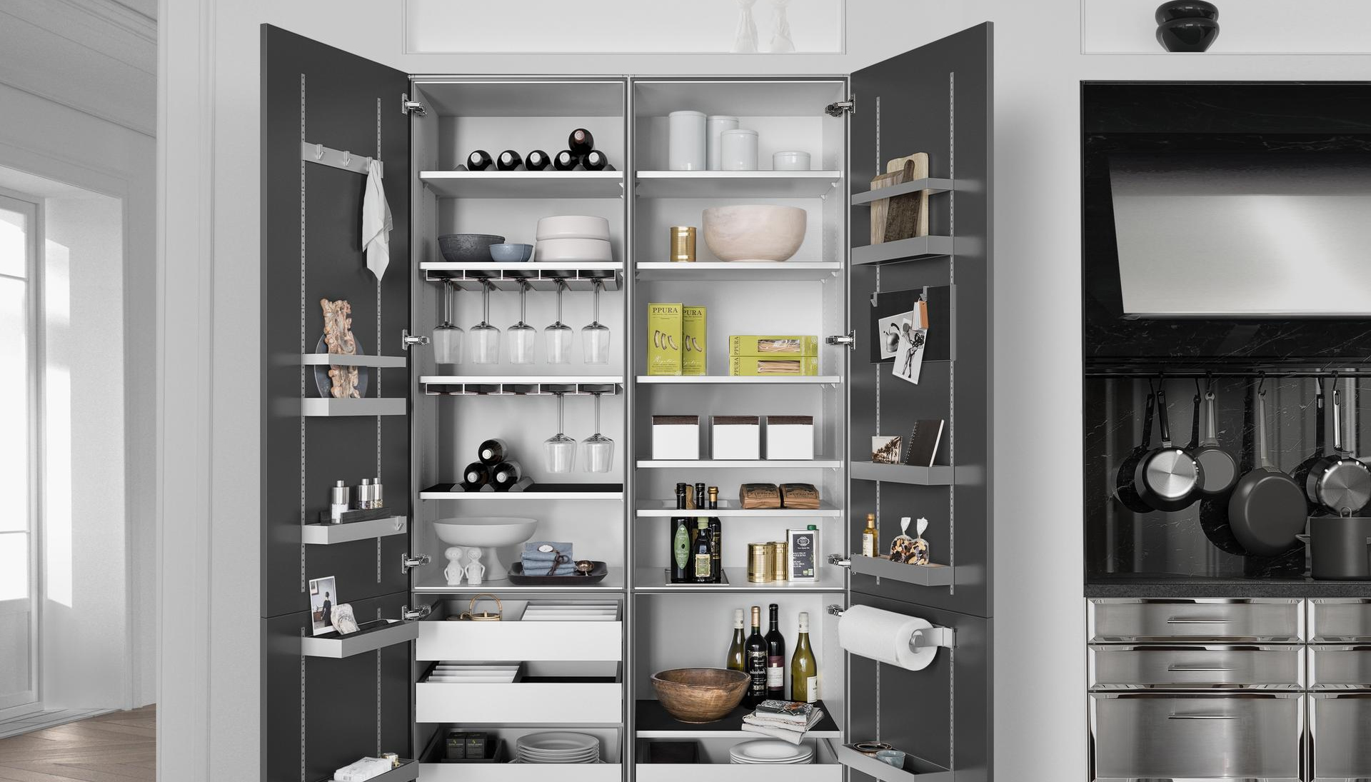 Keukenladen en kasten efficiënt inrichten met SieMatic | Gepatendeerde verstelmechanieken | Satink Keukens Keukenladen en kasten efficiënt inrichten met SieMatic | Gepatendeerde verstelmechanieken | Satink Keukens